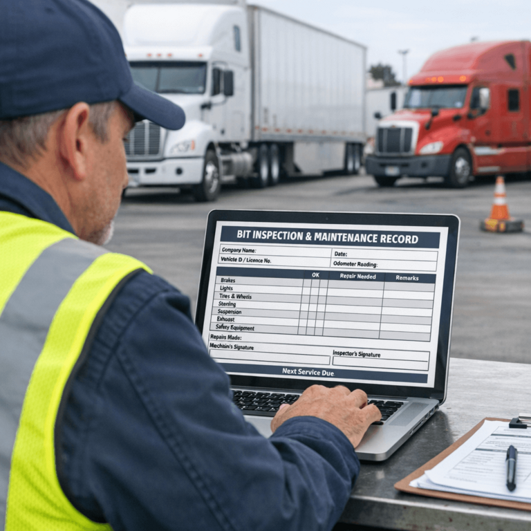 Fleet management review and BIT Program inspection compliance