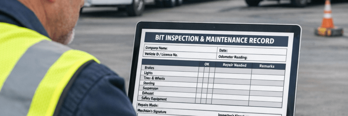 Fleet management review and BIT Program inspection compliance