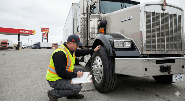 Driver log books and pre-trip inspection documentation
