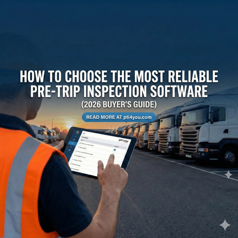How to choose reliable pre-trip inspection software for small and medium fleets