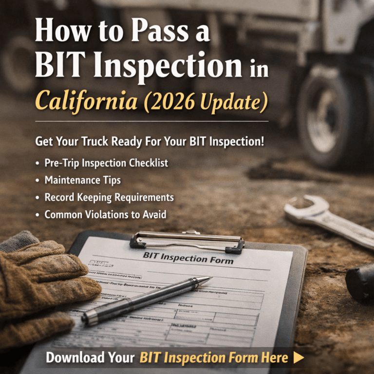 How to pass a California BIT inspection: CHP terminal inspection and 90-day rule