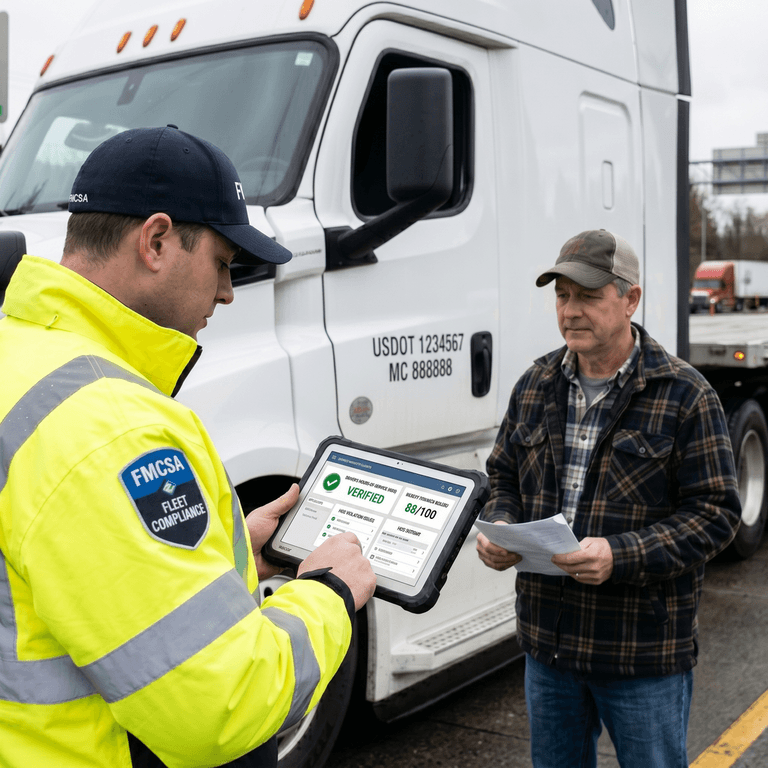 IVMR mileage record and IFTA compliance workflow showing vehicle-level jurisdiction tracking for a FedEx linehaul fleet